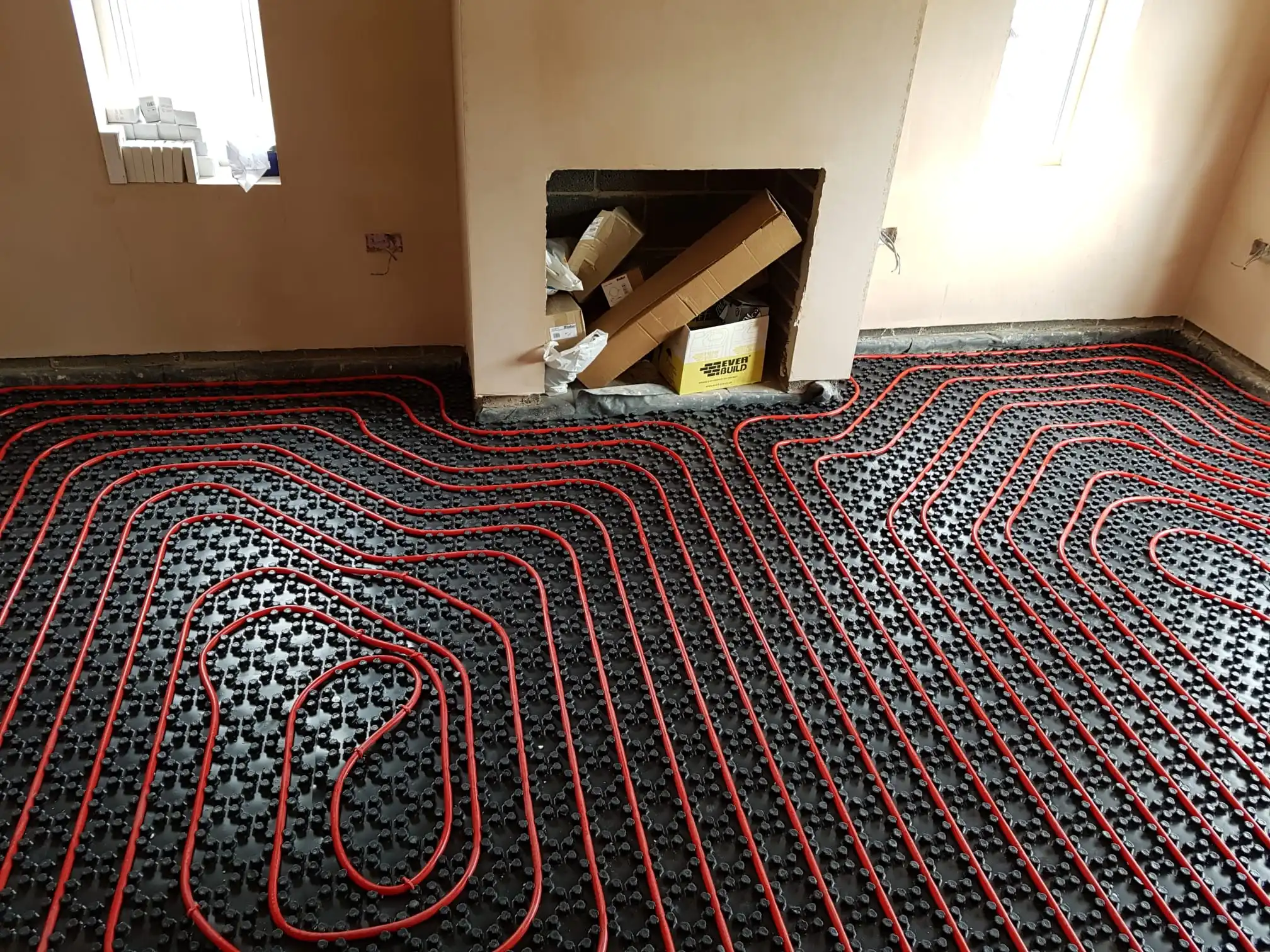underfloor heating system installation